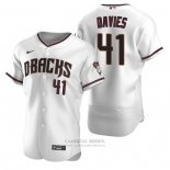 Camiseta Beisbol Hombre Arizona Diamondbacks Zach Davies Autentico Primera Blanco