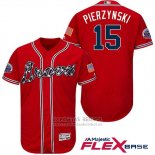 Camiseta Beisbol Hombre Atlanta Braves 15 A.J. Pierzynski Rojo 2017 All Star Flex Base