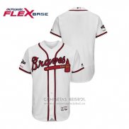 Camiseta Beisbol Hombre Atlanta Braves 2019 Postemporada Flex Base Blanco