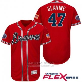 Camiseta Beisbol Hombre Atlanta Braves 47 Tom Glavine Rojo 2017 All Star Flex Base