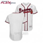 Camiseta Beisbol Hombre Atlanta Braves Blanco 2018 Dia del Padre Flex Base