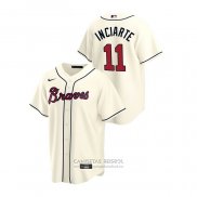 Camiseta Beisbol Hombre Atlanta Braves Ender Inciarte 2020 Replica Alterno Crema