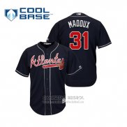 Camiseta Beisbol Hombre Atlanta Braves Greg Maddux Cool Base Alterno 2019 Azul