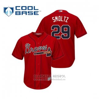 Camiseta Beisbol Hombre Atlanta Braves John Smoltz Cool Base Alterno 2019 Rojo