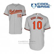 Camiseta Beisbol Hombre Baltimore Orioles 10 Adam Jones Gris Cool Base