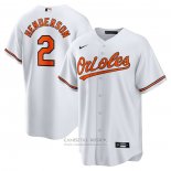 Camiseta Beisbol Hombre Baltimore Orioles Gunnar Henderson Primera Replica Blanco