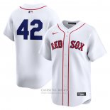 Camiseta Beisbol Hombre Boston Red Sox 2024 Jackie Robinson Day Primera Limited Blanco