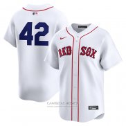 Camiseta Beisbol Hombre Boston Red Sox 2024 Jackie Robinson Day Primera Limited Blanco