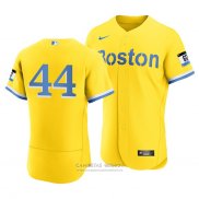 Camiseta Beisbol Hombre Boston Red Sox Brandon Workman 2021 City Connect Autentico Oro