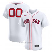 Camiseta Beisbol Hombre Boston Red Sox Primera Elite Personalizada Blanco