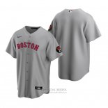 Camiseta Beisbol Hombre Boston Red Sox Replica Gris