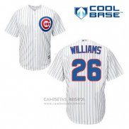 Camiseta Beisbol Hombre Chicago Cubs 26 Billy Williams Blanco Primera Cool Base