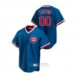 Camiseta Beisbol Hombre Chicago Cubs Personalizada Cooperstown Collection Road Azul