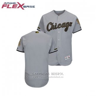 Camiseta Beisbol Hombre Chicago White Sox 2018 Dia de los Caidos Flex Base Gris