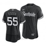 Camiseta Beisbol Hombre Chicago White Sox Carlos Rodon 2021 City Connect Autentico Negro