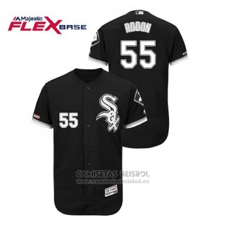 Camiseta Beisbol Hombre Chicago White Sox Carlos Rodon Flex Base Negro