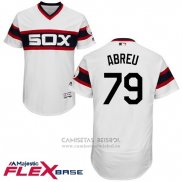 Camiseta Beisbol Hombre Chicago White Sox Jose Abreu 79 Autentico Collection Flex Base Blanco Jugador