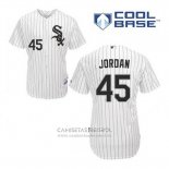 Camiseta Beisbol Hombre Chicago White Sox Michael Jordan 45 Blanco Primera Cool Base