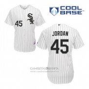 Camiseta Beisbol Hombre Chicago White Sox Michael Jordan 45 Blanco Primera Cool Base