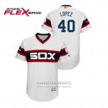 Camiseta Beisbol Hombre Chicago White Sox Reynaldo Lopez Flex Base Blanco