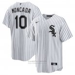 Camiseta Beisbol Hombre Chicago White Sox Yoan Moncada Primera Replica Blanco