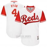 Camiseta Beisbol Hombre Cincinnati Reds 2017 Little League World Series 4 Scooter Gennett Blanco