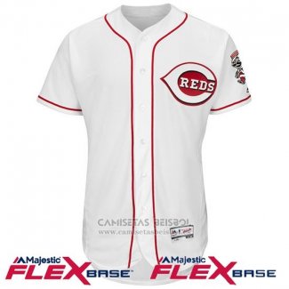 Camiseta Beisbol Hombre Cincinnati Reds Blank Blanco Flex Base Autentico Collection