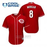 Camiseta Beisbol Hombre Cincinnati Reds Joe Morgan 8 Rojo Alterno Cool Base