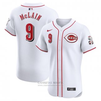 Camiseta Beisbol Hombre Cincinnati Reds Matt McLain Primera Elite Blanco