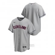 Camiseta Beisbol Hombre Cleveland Indians 2020 Road Replica Gris