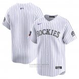 Camiseta Beisbol Hombre Colorado Rockies 2024 World Tour Mexico City Series Primera Limited Blanco