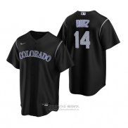 Camiseta Beisbol Hombre Colorado Rockies Rio Ruiz Replica Alterno Negro