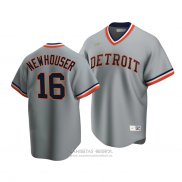Camiseta Beisbol Hombre Detroit Tigers Hal Newhouser Cooperstown Collection Road Gris
