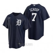 Camiseta Beisbol Hombre Detroit Tigers Jonathan Schoop Replica Alterno Azul