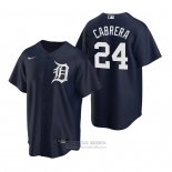 Camiseta Beisbol Hombre Detroit Tigers Miguel Cabrera Replica Alterno Azul