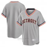 Camiseta Beisbol Hombre Detroit Tigers Road Cooperstown Collection Gris