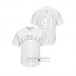 Camiseta Beisbol Hombre Houston Astros Brad Peacock 2019 Players Weekend P Replica Blanco