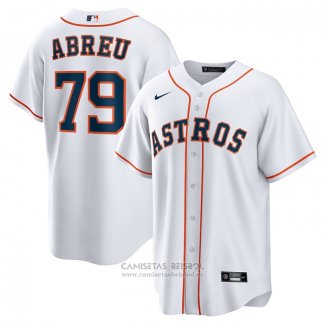 Camiseta Beisbol Hombre Houston Astros Jose Abreu Primera Replica Blanco