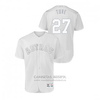 Camiseta Beisbol Hombre Houston Astros Jose Altuve 2019 Players Weekend Autentico Blanco