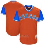 Camiseta Beisbol Hombre Houston Astros Players Weekend 2017 Personalizada Naranja
