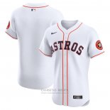 Camiseta Beisbol Hombre Houston Astros Primera Vapor Premier Elite Patch Blanco
