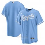 Camiseta Beisbol Hombre Kansas City Royals Alterno Replica Logo Azul