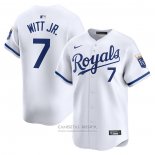 Camiseta Beisbol Hombre Kansas City Royals Bobby Witt Jr. Primera Limited Blanco