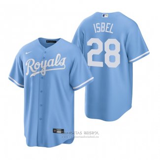 Camiseta Beisbol Hombre Kansas City Royals Kyle Isbel Replica Alterno Azul