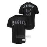 Camiseta Beisbol Hombre Los Angeles Angels Albert Pujols 2019 Players Weekend Autentico Negro