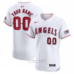 Camiseta Beisbol Hombre Los Angeles Angels Elite Primera Personalizada Blanco