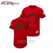 Camiseta Beisbol Hombre Los Angeles Angels Mike Trout 2018 Dia de los Caidos Flex Base Scarlet