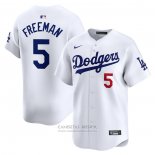 Camiseta Beisbol Hombre Los Angeles Dodgers Freddie Freeman Primera Limited Blanco