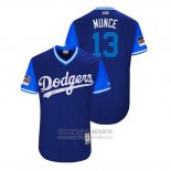 Camiseta Beisbol Hombre Los Angeles Dodgers Max Muncy 2018 LLWS Players Weekend Munce Azul