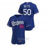 Camiseta Beisbol Hombre Los Angeles Dodgers Mookie Betts Authentic 2020 Alterno Azul